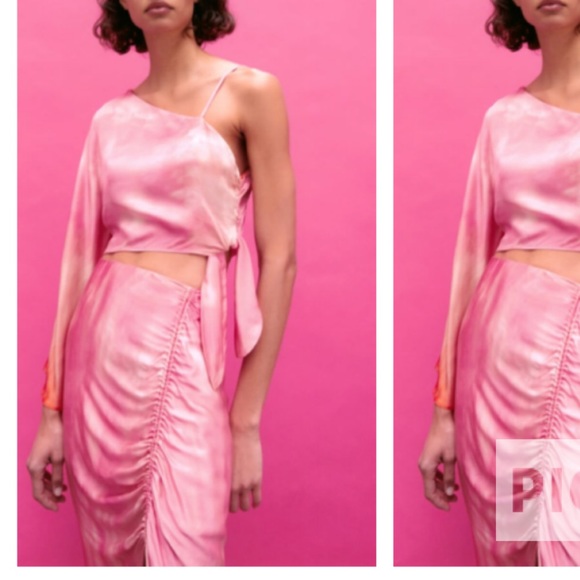 Zara Dresses & Skirts - Zara 2 piece asymmetric top & draped skirt matching set NWT Host pick!!